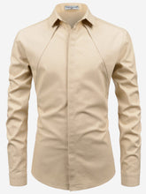 Men Casual Full Sleeve Shoulder Cut Shirt